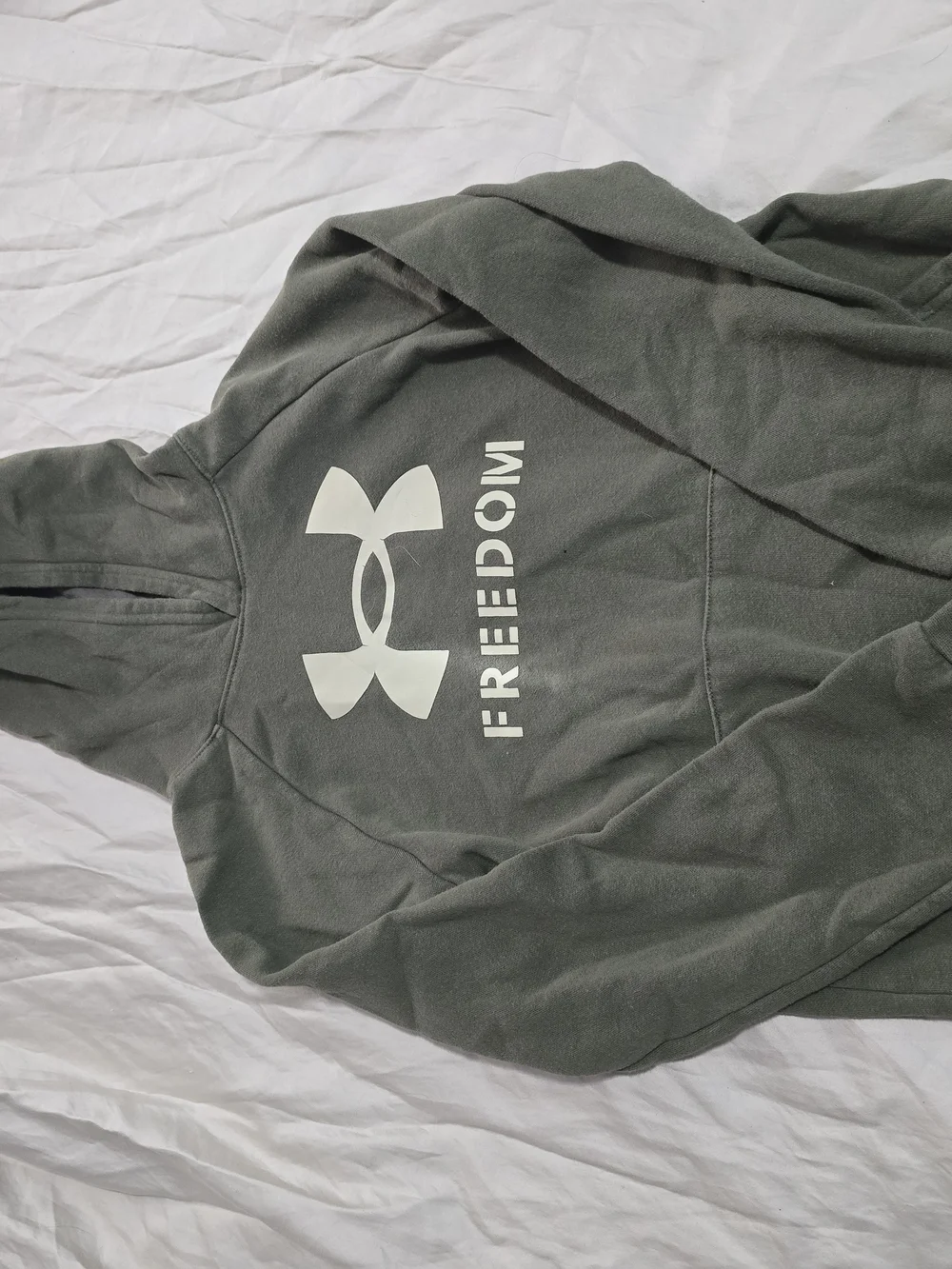 Under Armour Olive Green Fleece-Lined Hoodie - Picture 2 of 3